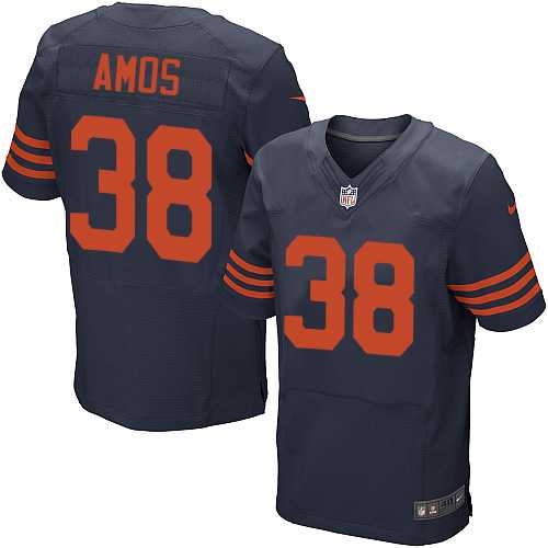 Nike Chicago Bears #38 Adrian Amos Navy Blue Alternate Men's Stitched NFL Elite Jersey