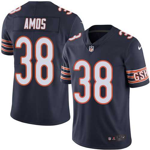 Nike Chicago Bears #38 Adrian Amos Navy Blue Team Color Men's Stitched NFL Vapor Untouchable Limited Jersey