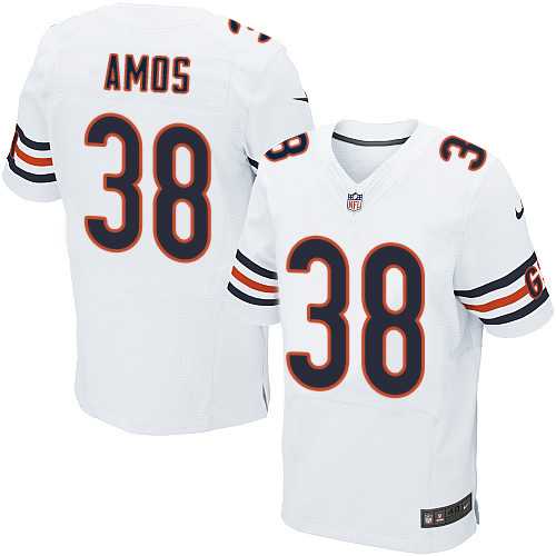 Nike Chicago Bears #38 Adrian Amos White Men's Stitched NFL Elite Jersey
