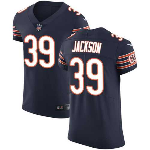 Nike Chicago Bears #39 Eddie Jackson Navy Blue Team Color Men's Stitched NFL Vapor Untouchable Elite Jersey