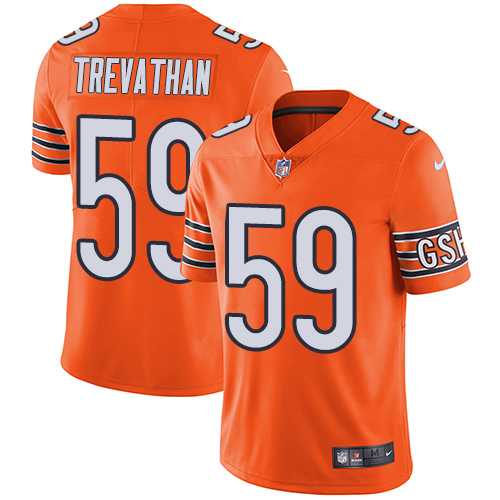 Nike Chicago Bears #59 Danny Trevathan Orange Men's Stitched NFL Limited Rush Jersey