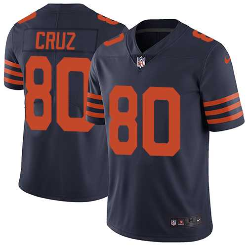 Nike Chicago Bears #80 Victor Cruz Navy Blue Men's Alternate Vapor Untouchable Limited Jersey
