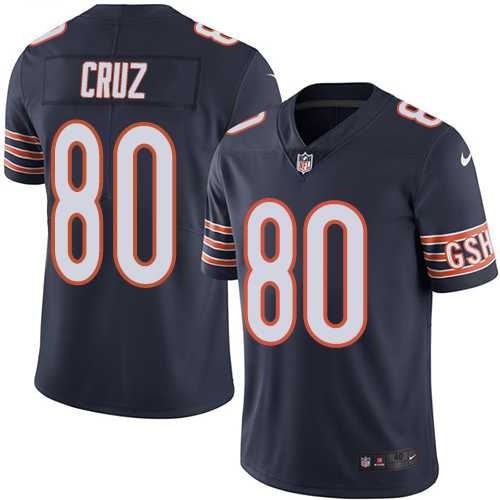 Nike Chicago Bears #80 Victor Cruz Navy Blue Men's Vapor Untouchable Limited Jersey