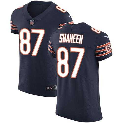 Nike Chicago Bears #87 Adam Shaheen Navy Blue Team Color Men's Stitched NFL Vapor Untouchable Elite Jersey