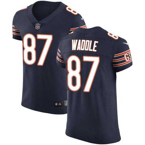 Nike Chicago Bears #87 Tom Waddle Navy Blue Team Color Men's Stitched NFL Vapor Untouchable Elite Jersey
