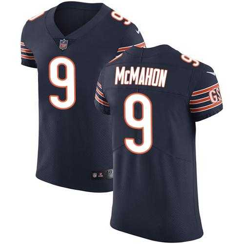 Nike Chicago Bears #9 Jim McMahon Navy Blue Team Color Men's Stitched NFL Vapor Untouchable Elite Jersey