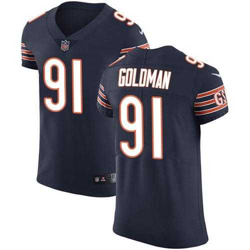 Nike Chicago Bears #91 Eddie Goldman Navy Blue Team Color Men's Stitched NFL Vapor Untouchable Elite Jersey
