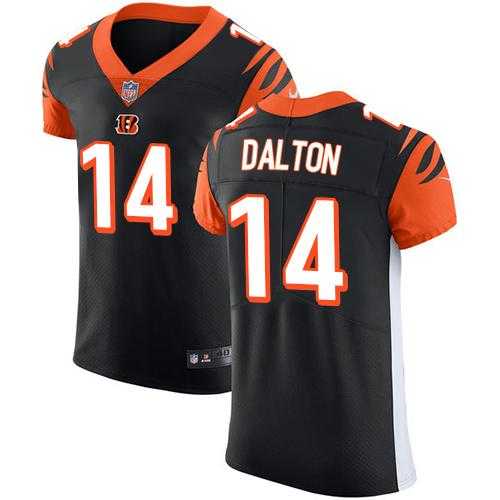 Nike Cincinnati Bengals #14 Andy Dalton Black Team Color Men's Stitched NFL Vapor Untouchable Elite Jersey