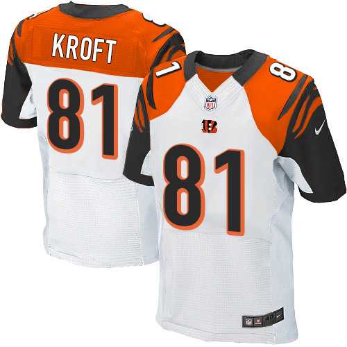 Nike Cincinnati Bengals #81 Tyler Kroft White Men's Stitched NFL Elite Jersey
