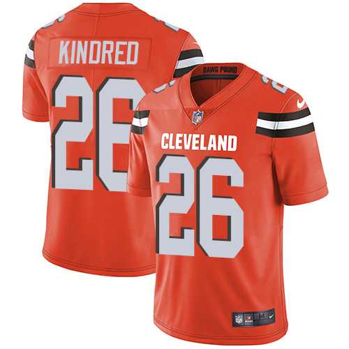 Nike Cleveland Browns #26 Derrick Kindred Orange Alternate Men's Stitched NFL Vapor Untouchable Limited Jersey