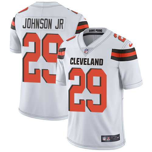 Nike Cleveland Browns #29 Duke Johnson Jr White Men's Stitched NFL Vapor Untouchable Limited Jersey