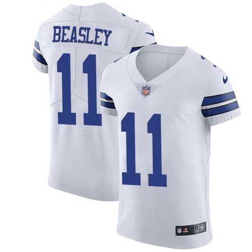 Nike Dallas Cowboys #11 Cole Beasley White Men's Stitched NFL Vapor Untouchable Elite Jersey