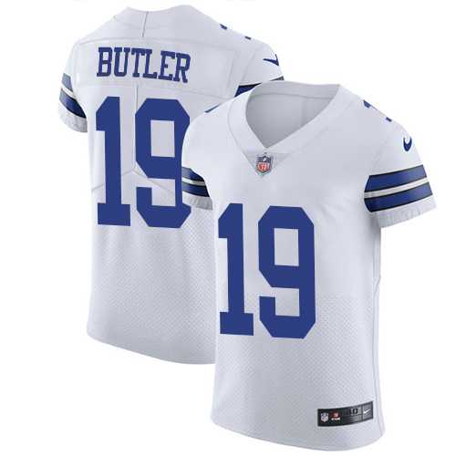 Nike Dallas Cowboys #19 Brice Butler White Men's Stitched NFL Vapor Untouchable Elite Jersey