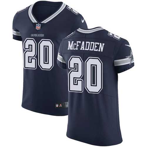 Nike Dallas Cowboys #20 Darren McFadden Navy Blue Team Color Men's Stitched NFL Vapor Untouchable Elite Jersey