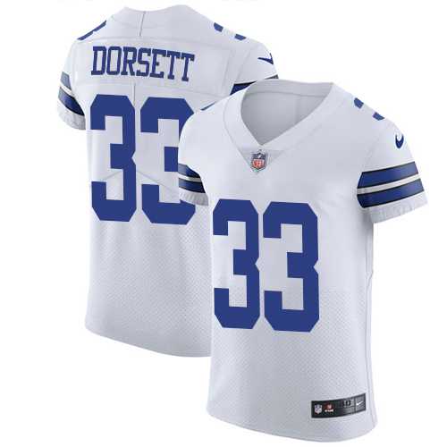 Nike Dallas Cowboys #33 Tony Dorsett White Men's Stitched NFL Vapor Untouchable Elite Jersey