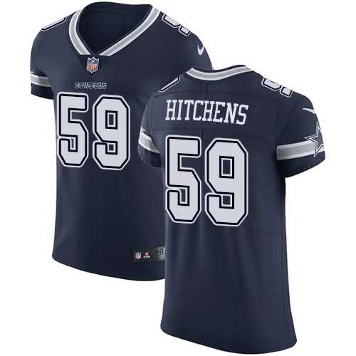 Nike Dallas Cowboys #59 Anthony Hitchens Navy Blue Team Color Men's Stitched NFL Vapor Untouchable Elite Jersey