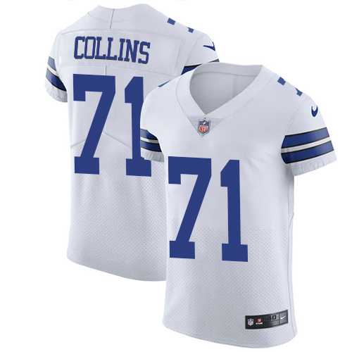 Nike Dallas Cowboys #71 La'el Collins White Men's Stitched NFL Vapor Untouchable Elite Jersey