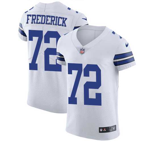 Nike Dallas Cowboys #72 Travis Frederick White Men's Stitched NFL Vapor Untouchable Elite Jersey