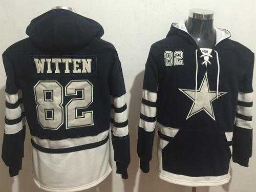 Nike Dallas Cowboys #82 Jason Witten Navy Blue White Name & Number Pullover NFL Hoodie