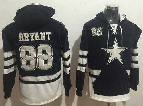 Nike Dallas Cowboys #88 Dez Bryant Navy Blue White Name & Number Pullover NFL Hoodie