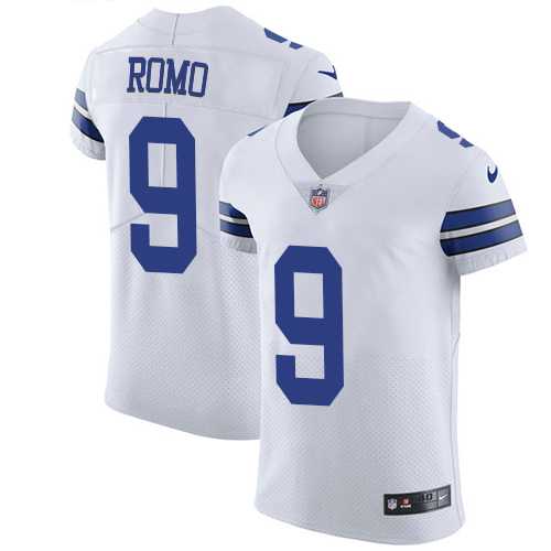 Nike Dallas Cowboys #9 Tony Romo White Men's Stitched NFL Vapor Untouchable Elite Jersey