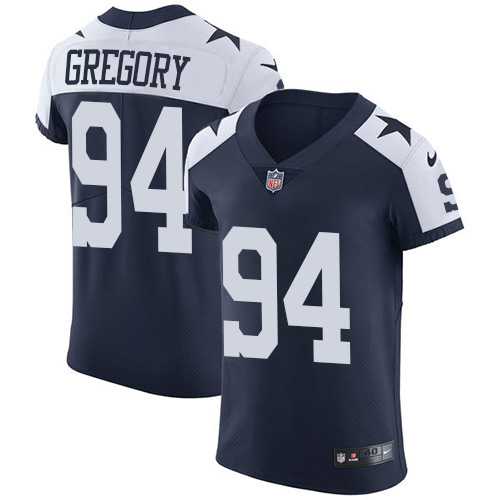 Nike Dallas Cowboys #94 Randy Gregory Navy Blue Thanksgiving Men's Stitched NFL Vapor Untouchable Throwback Elite Jersey