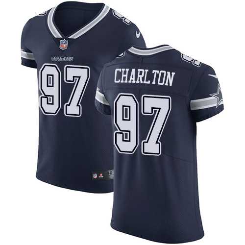 Nike Dallas Cowboys #97 Taco Charlton Navy Blue Team Color Men's Stitched NFL Vapor Untouchable Elite Jersey