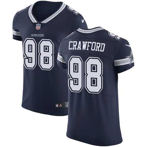 Nike Dallas Cowboys #98 Tyrone Crawford Navy Blue Team Color Men's Stitched NFL Vapor Untouchable Elite Jersey