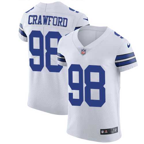 Nike Dallas Cowboys #98 Tyrone Crawford White Men's Stitched NFL Vapor Untouchable Elite Jersey
