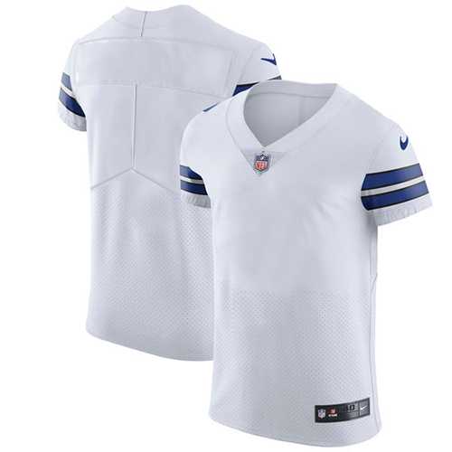 Nike Dallas Cowboys Blank White Men's Stitched NFL Vapor Untouchable Elite Jersey
