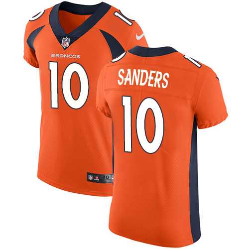 Nike Denver Broncos #10 Emmanuel Sanders Orange Team Color Men's Stitched NFL Vapor Untouchable Elite Jersey