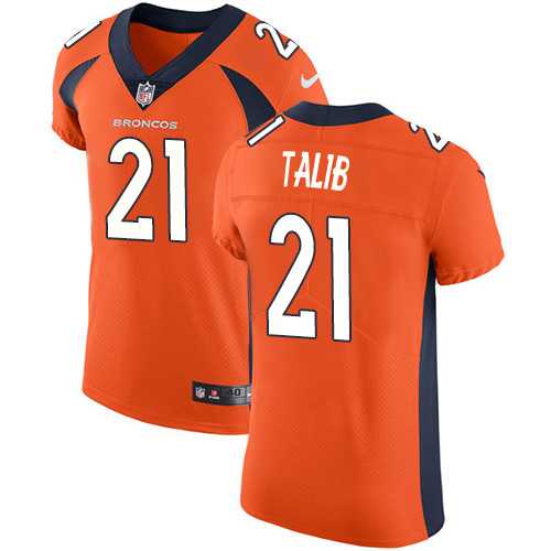 Nike Denver Broncos #21 Aqib Talib Orange Team Color Men's Stitched NFL Vapor Untouchable Elite Jersey