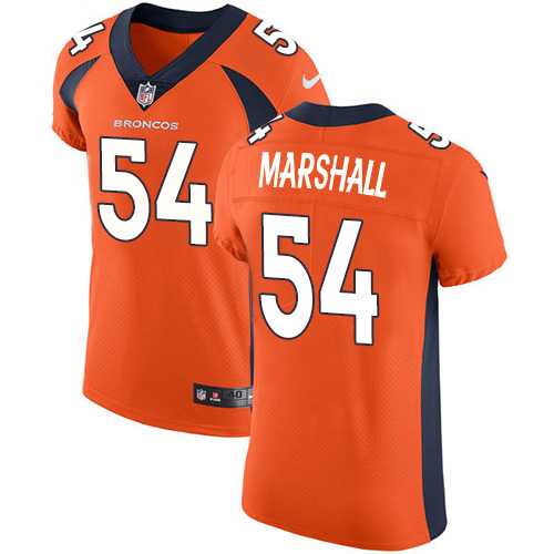 Nike Denver Broncos #54 Brandon Marshall Orange Team Color Men's Stitched NFL Vapor Untouchable Elite Jersey
