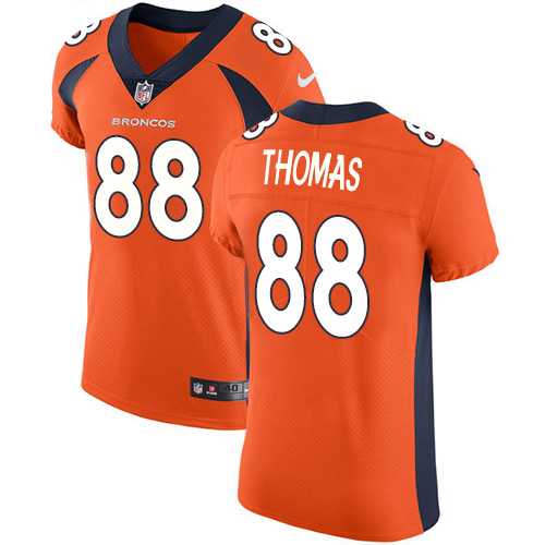 Nike Denver Broncos #88 Demaryius Thomas Orange Team Color Men's Stitched NFL Vapor Untouchable Elite Jersey