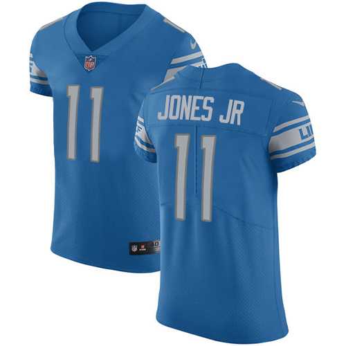 Nike Detroit Lions #11 Marvin Jones Jr Blue Team Color Men's Stitched NFL Vapor Untouchable Elite Jersey
