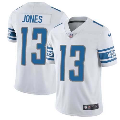 Nike Detroit Lions #13 T.J. Jones White Men's Stitched NFL Vapor Untouchable Limited Jersey