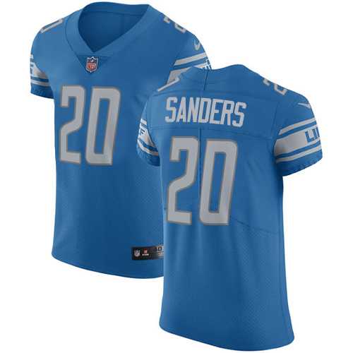 Nike Detroit Lions #20 Barry Sanders Blue Team Color Men's Stitched NFL Vapor Untouchable Elite Jersey