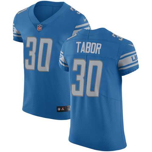 Nike Detroit Lions #30 Teez Tabor Blue Team Color Men's Stitched NFL Vapor Untouchable Elite Jersey