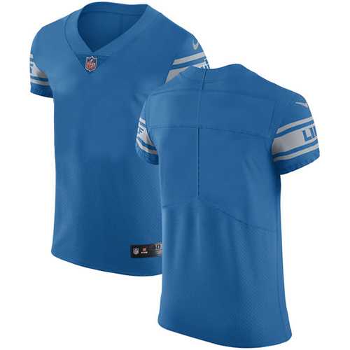 Nike Detroit Lions Blank Blue Team Color Men's Stitched NFL Vapor Untouchable Elite Jersey