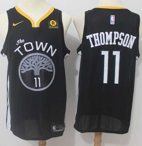 Nike Golden State Warriors #11 Klay Thompson Black Statement Edition NBA Swingman Jersey