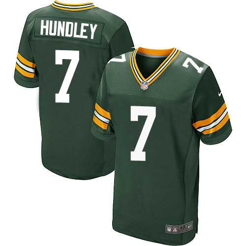Nike Green Bay Packers #7 Brett Hundley Green Team Color Men's Stitched NFL Elite Jersey