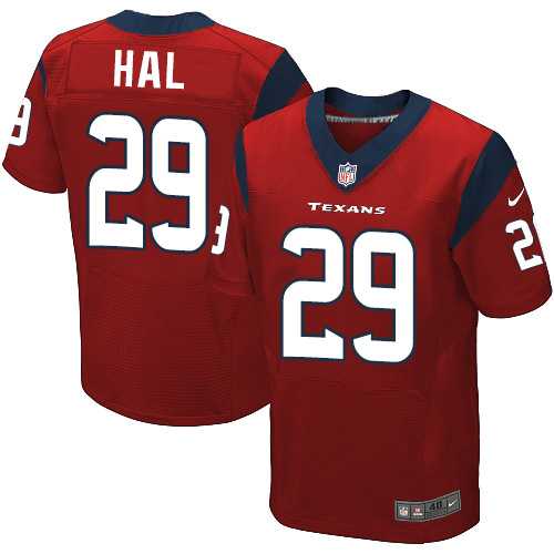 Nike Houston Texans #29 Andre Hal Red Alternate Men's Stitched NFL Elite Jersey