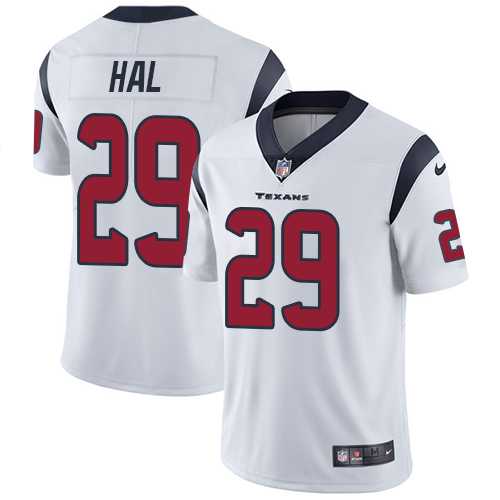 Nike Houston Texans #29 Andre Hal White Men's Stitched NFL Vapor Untouchable Limited Jersey