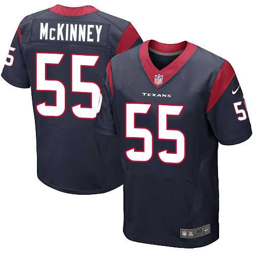 Nike Houston Texans #55 Benardrick McKinney Navy Blue Team Color Men's Stitched NFL Elite Jersey