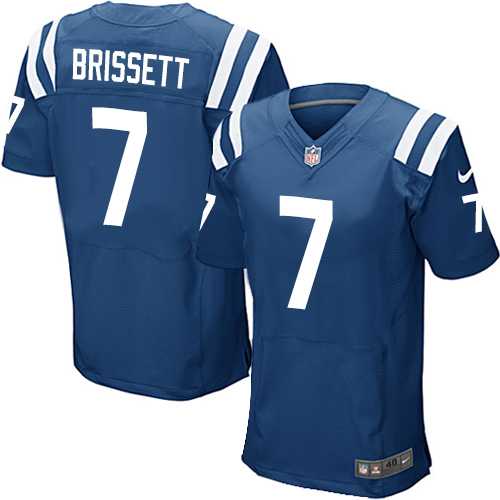 Nike Indianapolis Colts #7 Jacoby Brissett Royal Blue Team Color Men's Stitched NFL Elite Jersey