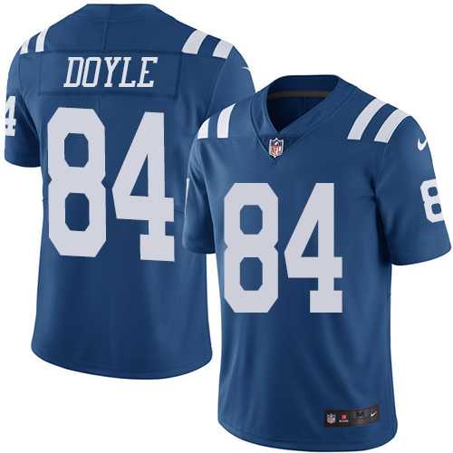 Nike Indianapolis Colts #84 Jack Doyle Royal Blue Men's Stitched NFL Limited Rush Jersey