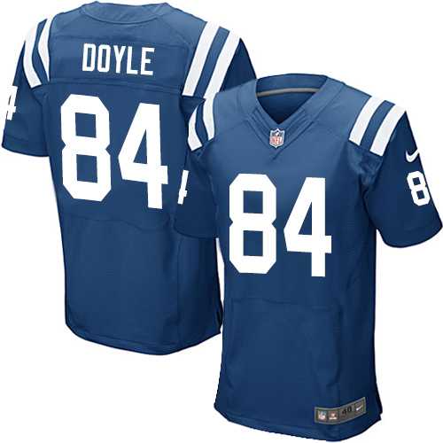 Nike Indianapolis Colts #84 Jack Doyle Royal Blue Team Color Men's Stitched NFL Elite Jersey