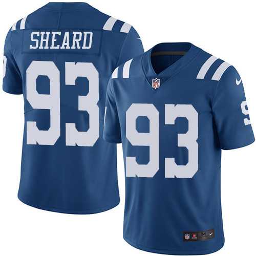Nike Indianapolis Colts #93 Jabaal Sheard Royal Blue Men's Stitched NFL Limited Rush Jersey