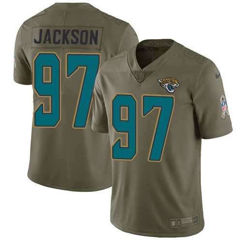 Nike Jacksonville Jaguars #97 Malik Jackson Olive Men's Stitched NFL Limited 2017 Salute To Service Jersey