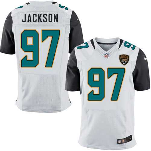 Nike Jacksonville Jaguars #97 Malik Jackson White Men's Stitched NFL Elite Jersey